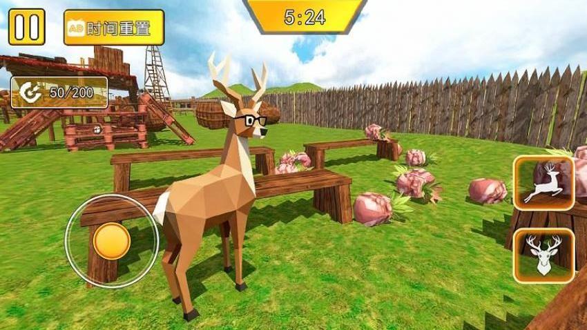 疯狂动物冒险游戏